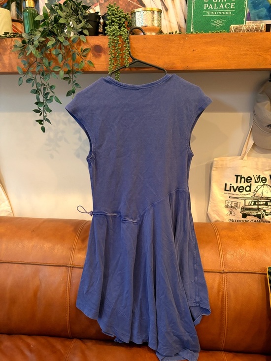 Anthropologie - Women’s Short Sleeve Asymmetrical Midi Dress - Picture 3 of 9